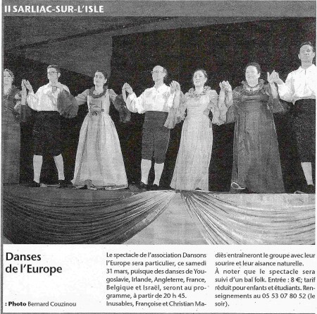 Annonce du spectacle 2007